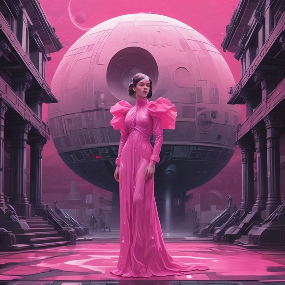 Futuristic Pink Art Print - Picture 1 of 1